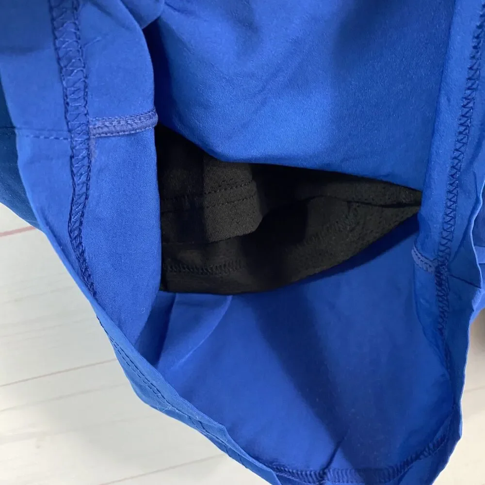 Pinkbomb Mens Lined Hybrid Swim Activewear Shorts XL Blue Elastic Waist Pocket